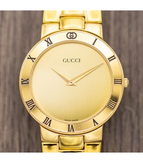 vintage gold gucci mens watch|old gucci watches ladies.